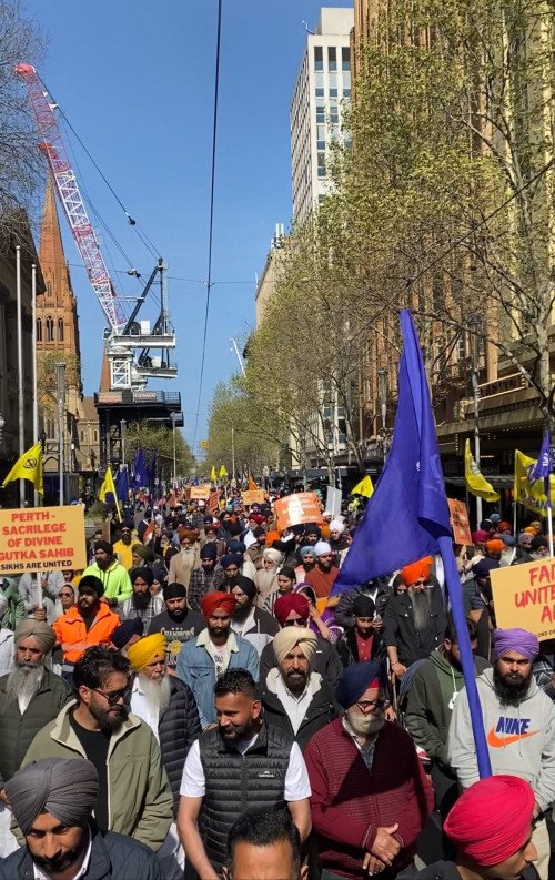 ਬੇਅਦਬੀ ਦੀ ਘਟਨਾ ਬਾਰੇ ਰੋਸ ਪ੍ਰਗਟਾਉਣ ਲਈ 10 ਸਤੰਬਰ 2024 ਨੂੰ ਮੈਲਬੌਰਨ ਵਿਚ ਇੱਕ ਸ਼ਾਂਤਮਈ "ਰੋਸ ਮਾਰਚ"
