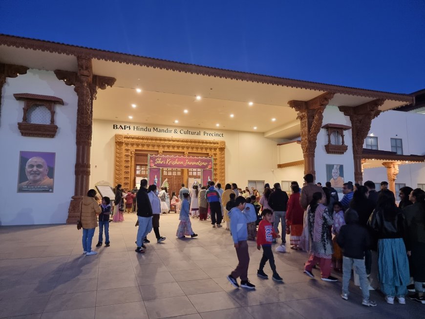 बीएपीएस स्वामीनारायण मंदिर सिडनी में जन्माष्टमी महोत्सव धूमधाम से सम्पन्न