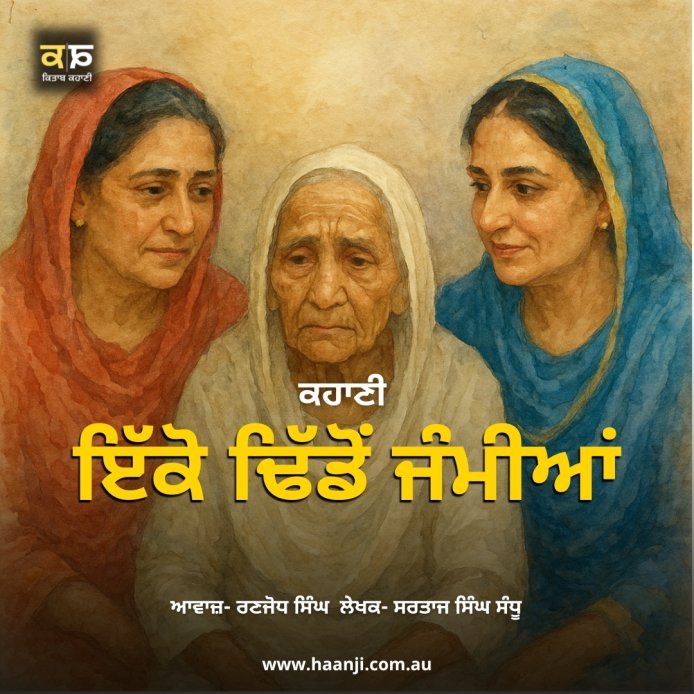 ਇੱਕੋ ਢਿੱਡੋਂ ਜੰਮੀਆਂ - Punjabi Story - Ranjodh Singh - Radio Haanji