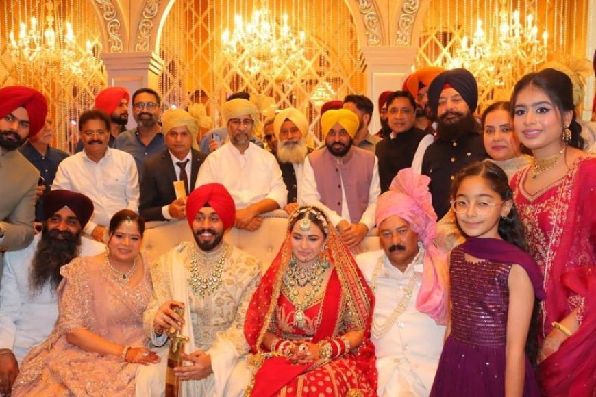 ਕ੍ਰਿਕਟਰ ਅਭਿਸ਼ੇਕ ਸ਼ਰਮਾ ਦੀ ਭੈਣ ਦਾ ਵਿਆਹ, ਮੁੱਖ ਮੰਤਰੀ ਮਾਨ ਨੇ ਕੀਤੀ ਸ਼ਿਰਕਤ