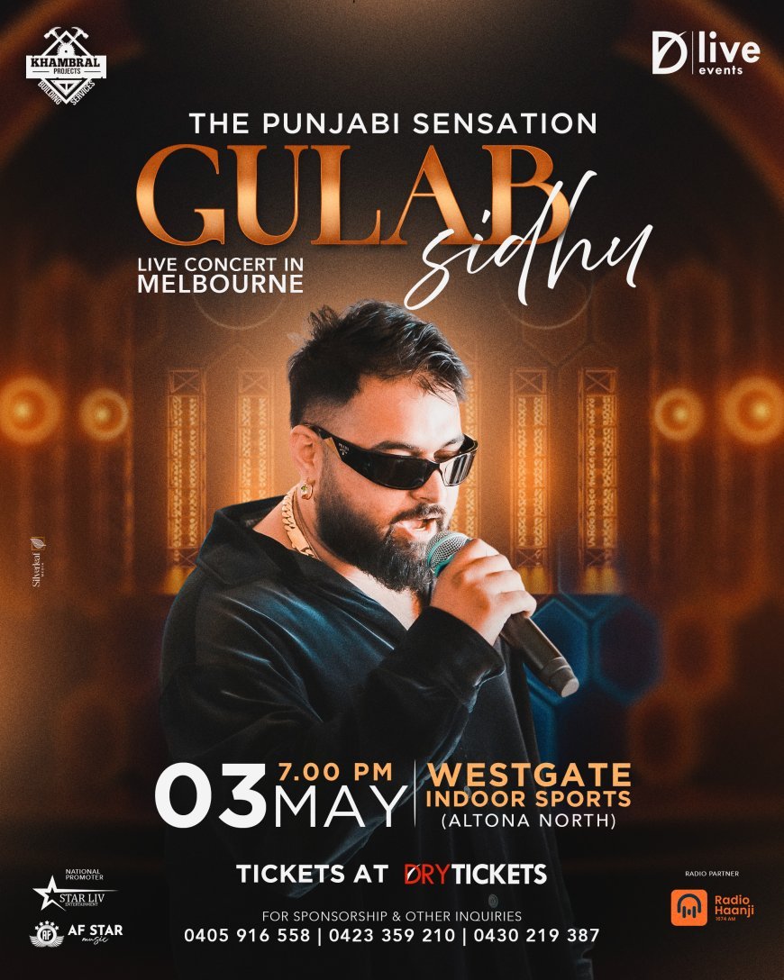 Gulab Sidhu Live Melbourne - 3 May 2026