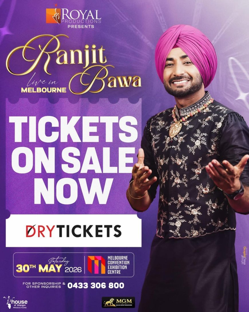 Ranjit Bawa Live in Melbourne 2026 — Everything You Need to Know