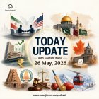 26 May 2026 - Today Updates - US-Iran Talks, Alberta Vote and Market Peak