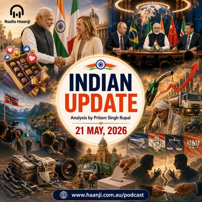 21 May Indian Updates  - Foreign Policy Vs PR, BRICS Hurdles, and AAP Internal Friction