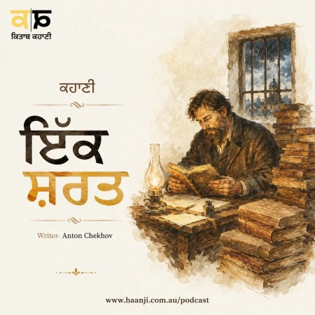 ਇੱਕ ਸ਼ਰਤ: Anton Chekhov's 'The Bet' - Punjabi Audio Story - Ranjodh Singh
