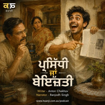ਪ੍ਰਸਿੱਧੀ ਜਾਂ ਬੇਇੱਜ਼ਤੀ? Joy by Anton Chekhov - Punjabi Audio Kahani - Ranjodh Singh