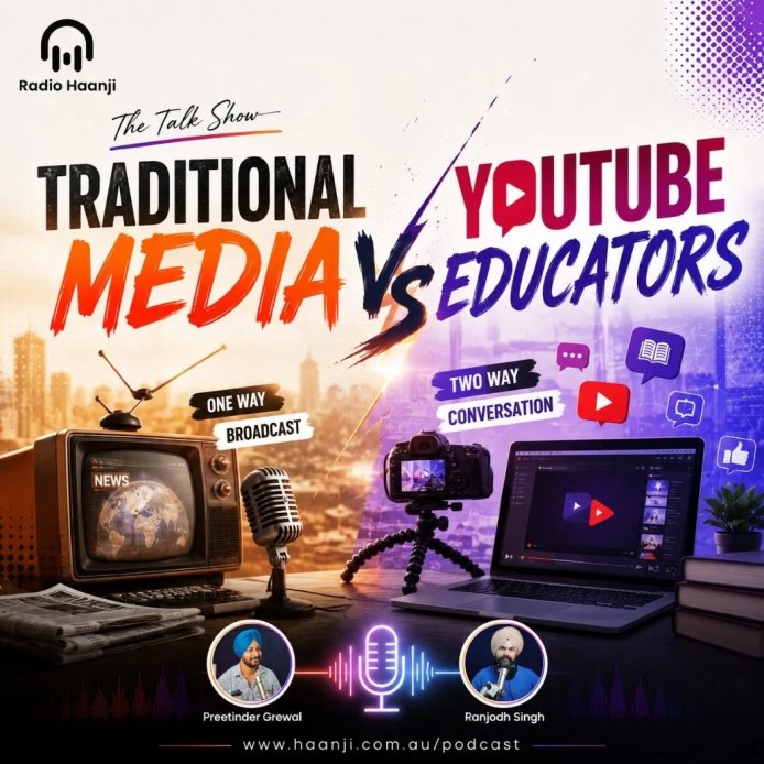Traditional Media vs YouTube Educators & Diaspora Stories - The Talk Show - Preetinder Grewal - Ranjodh Singh