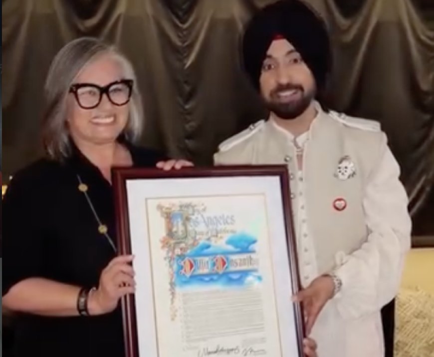ਲਾਸ ਏਂਜਲਸ 'ਚ ਵੀ ਚੱਲਿਆ ਪੰਜਾਬੀ ਗਾਇਕ ਦਾ ਜਾਦੂ: ਸ਼ਹਿਰ ਨੇ 6 ਜਨਵਰੀ 2027 ਨੂੰ 'ਦਿਲਜੀਤ ਦੋਸਾਂਝ ਦਿਵਸ' ਵਜੋਂ ਮਨਾਉਣ ਦਾ ਕੀਤਾ ਐਲਾਨ