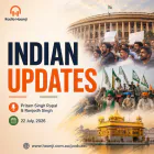 22 July - Indian Updates - Youth Protests at Jantar Mantar & Punjab Politics - Pritam Singh Rupal