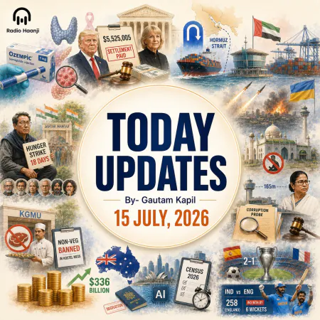 15 July - Today Updates - Global News Insights and Trump's Legal Payouts - Gautam Kapil
