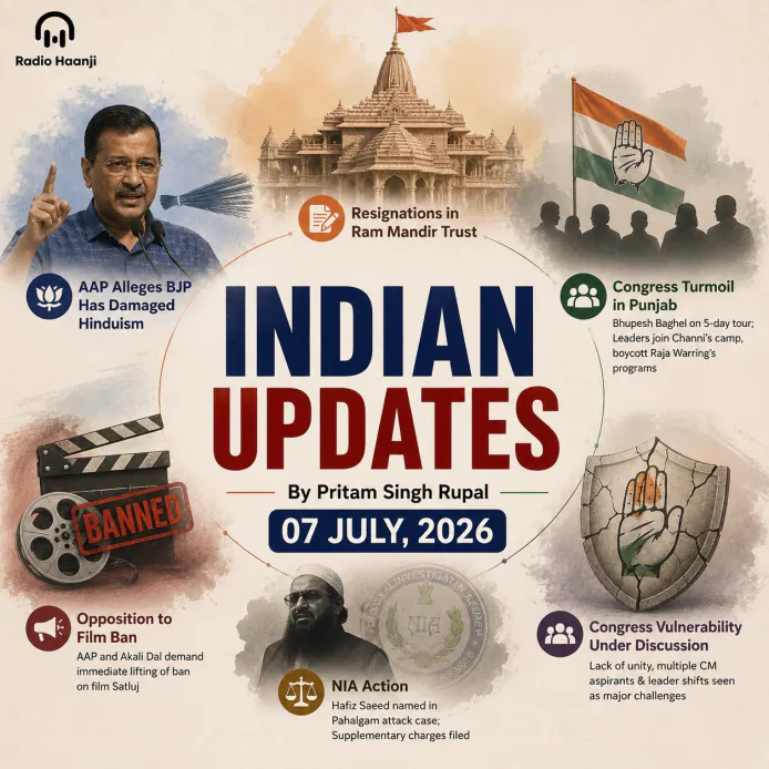 07 July - Indian Updates - Clash of Ambitions Deepens Punjab Political Divide - Pritam Singh Rupal & Ranjodh Singh