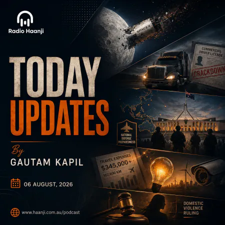 06 Aug -Today Updates - SpaceX Moon Crash, US Trucking License Ban & Global War Escalation - Gautam Kapil