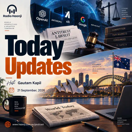 21 Sept -Today Updates - Big AI Lawsuit, Global Conflicts, and Australia Defense Spending - Gautam Kapil