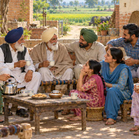 ਘਰ ਦੀਆਂ ਸਾਝਾਂ - Punjabi Poetry - Raman Sandhu