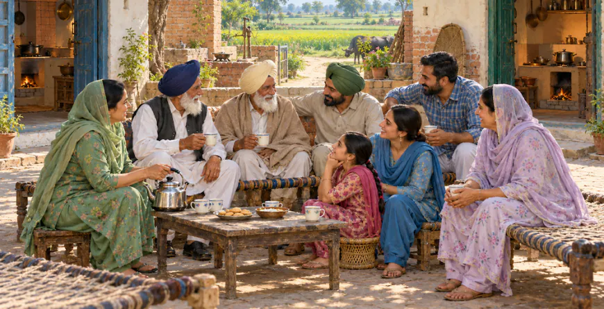 ਘਰ ਦੀਆਂ ਸਾਝਾਂ - Punjabi Poetry - Raman Sandhu