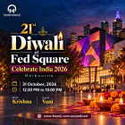21st Diwali at Fed Square: Celebrate India 2026 Melbourne - Krishna & Vani