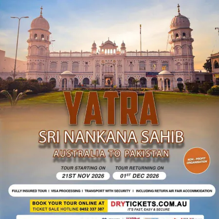 Sri Nankana Sahib Yatra 2026: Australia to Pakistan Pilgrimage Dates & Booking