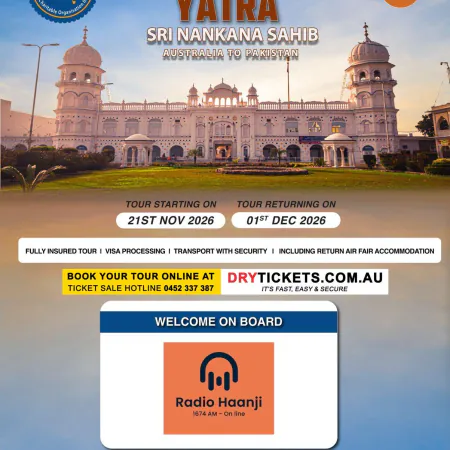 Sri Nankana Sahib Yatra 2026: Australia to Pakistan Pilgrimage Dates & Booking