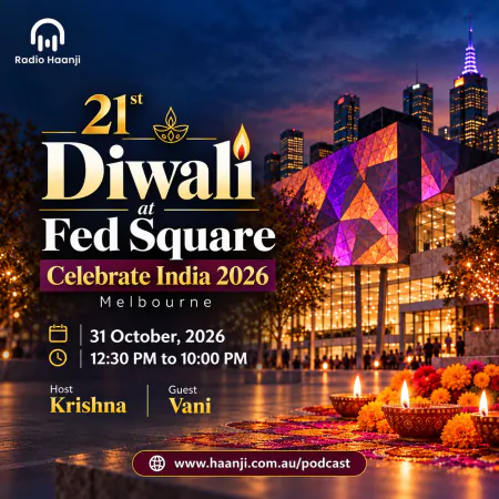 21st Diwali at Fed Square: Celebrate India 2026 Melbourne - Krishna & Vani
