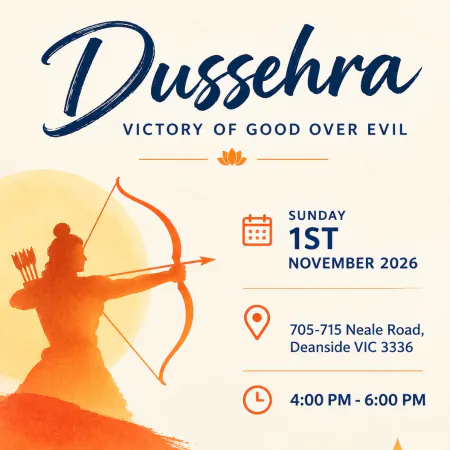 Sri Durga Temple Melbourne Dussehra 2026: Timings, Ravan Dahan