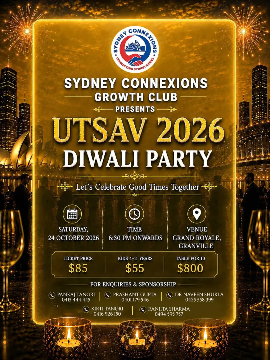 UTSAV 2026 Diwali Party Sydney - Sydney Connexions Growth Club