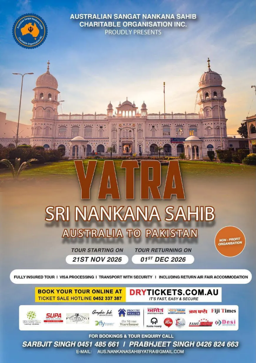 Sri Nankana Sahib Yatra 2026: Australia to Pakistan Pilgrimage Dates & Booking
